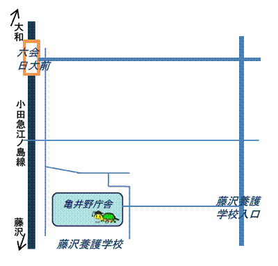 亀井野庁舎マップ